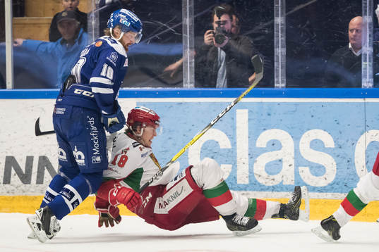 Leksands Mattias Ritola och Moras Emil Aronsson  i