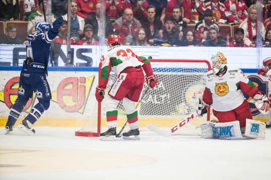 Leksands Mattias Ritola jublar