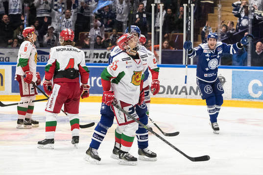 Leksands Tobias Forsberg jublar