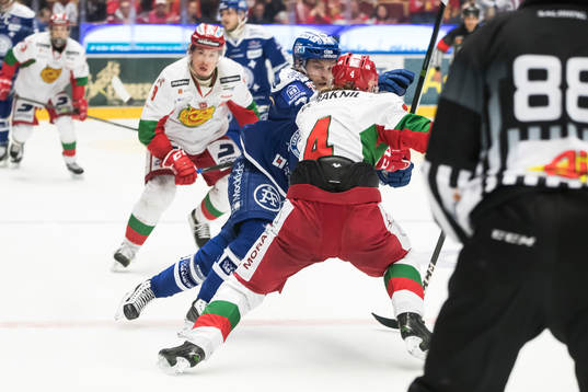 Leksands Johan Olofsson och Moras Viktor Amnér  i