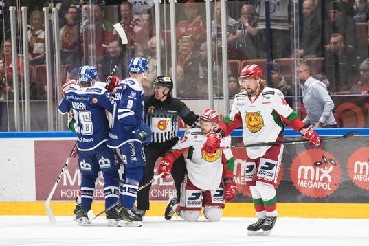 Leksands Patrik Norén och Lukas Ericsson och Moras Matt