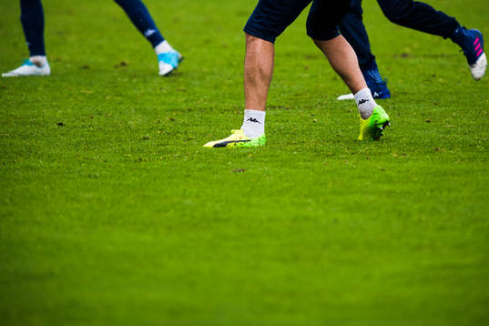 Ben under en träning med IFK Göteborg