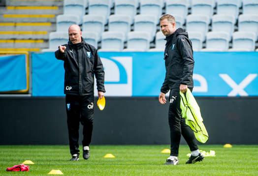 Assisterande tränare Olof Persson och tränare Magnus