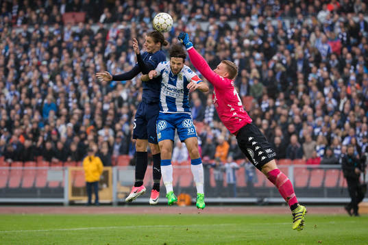 Malmö FFs Pawel Cibicki och IFK Göteborgs Mattias