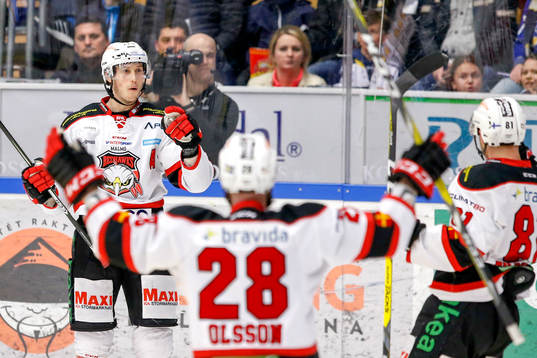 Malmö Redhawks Robin Alvarez jublar