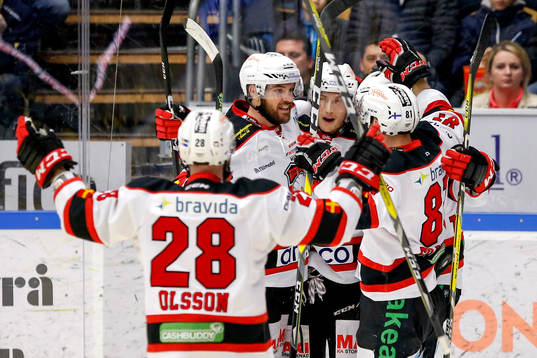 Malmö Redhawks Robin Alvarez jublar