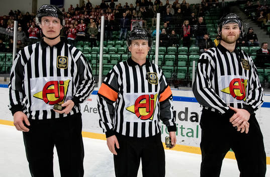 Domare Rasmus Strömberg, Fredrik Stenerfelt och Andréas