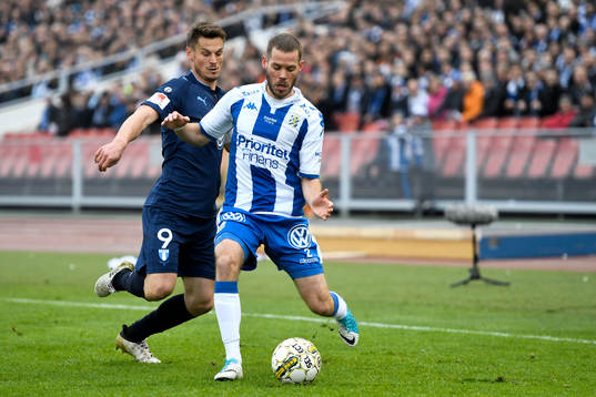 Malmö FFs Markus Rosenberg och IFK Göteborgs Emil