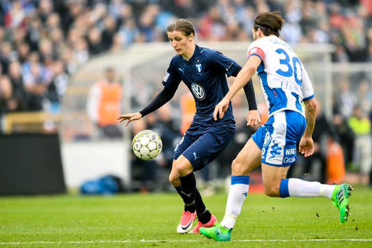 Malmö FFs Pawel Cibicki och IFK Göteborgs Mattias