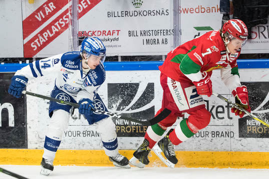 Leksands Oskar Lang och Moras Erlend Lesund  i