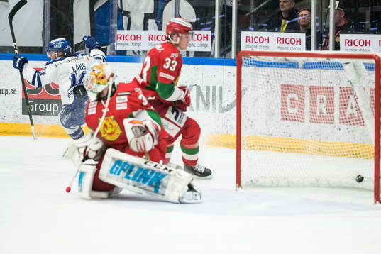 Leksands Oskar Lang jublar