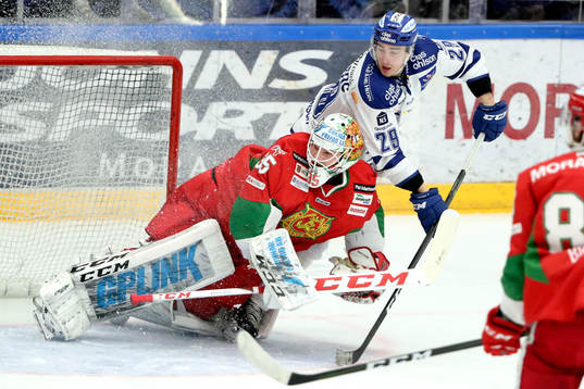 Leksands Tobias Forsberg oroar Moras målvakt Christian