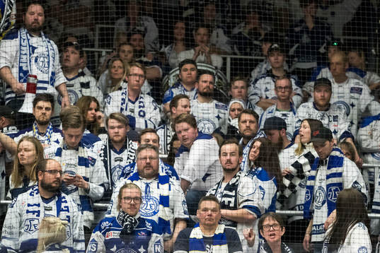 Leksands supporters deppar efteråt förlusten i