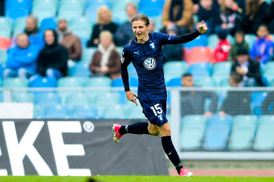 Malmö FFs Pawel Cibicki jublar