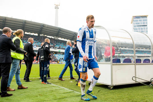 IFK Göteborgs Sebastian Eriksson deppar