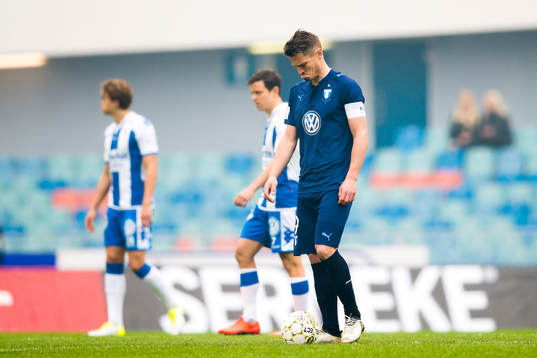 Malmö FFs Markus Rosenberg deppar