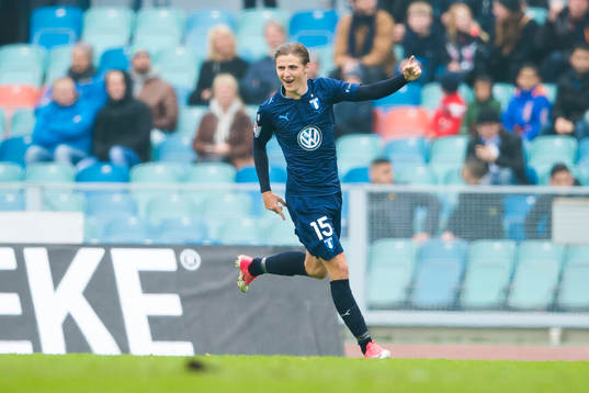 Malmö FFs Pawel Cibicki jublar