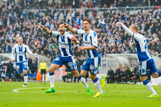 IFK Göteborgs Mikael Boman jublar