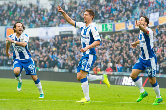 IFK Göteborgs Mikael Boman jublar