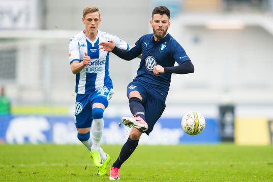 IFK Göteborgs Sören Rieks och Malmö FFs Erdal Rakip
