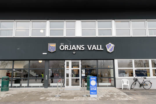 Exteriör Örjans Vall före fotbollsmatchen i Allsvenskan