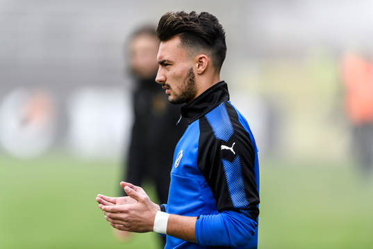 Halmstads Sead Haksabanovic före fotbollsmatchen i