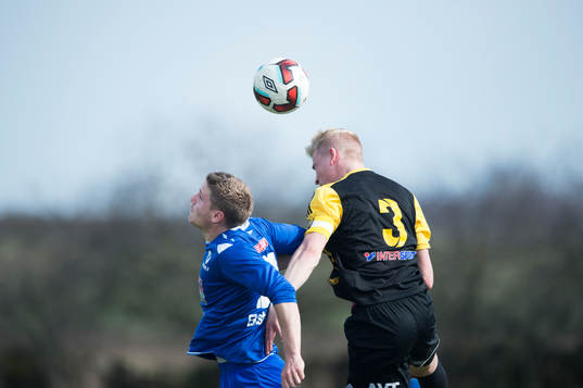 i träningsmatchen mellan Nosaby IF och IFK Hässleholm i