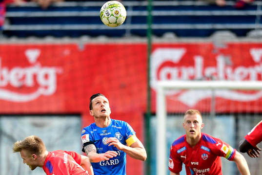 Trelleborgs Kristian Haynes och Helsingborgs Peter Larsson