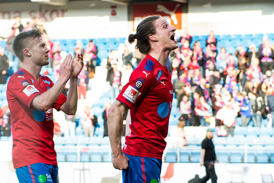 Helsingborgs Jesper Lange jublar