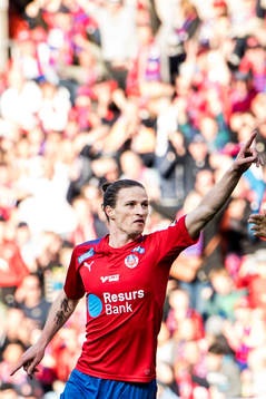 Helsingborgs Jesper Lange jublar