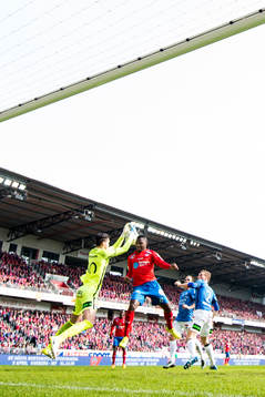 Helsingborgs Monday Samuel oroar vid Trelleborgs målvakt