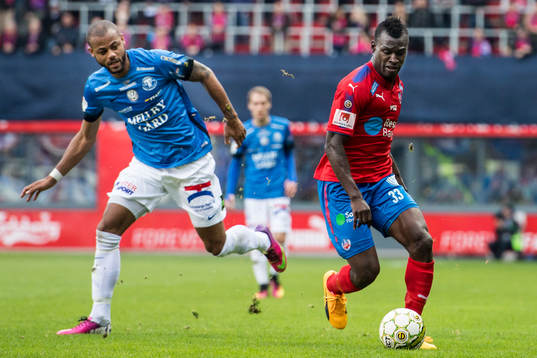 Trelleborgs Salif Camara Jönsson och Helsingborgs Edwin