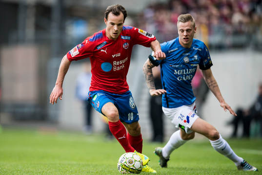 Helsingborgs Anton Wede och Trelleborgs Mattias Håkansson