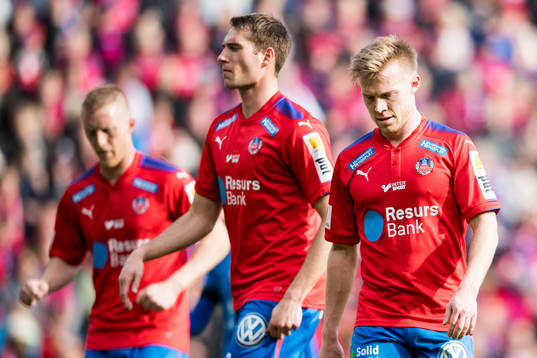 Helsingborgs Andreas Landgren, Frederik Helstrup och Peter