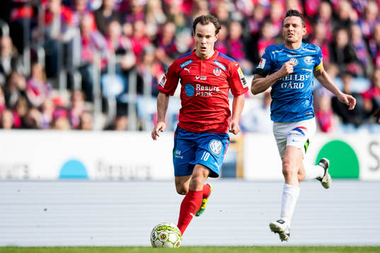 Helsingborgs Anton Wede och Trelleborgs Kristian Haynes