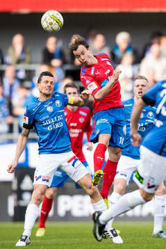 Helsingborgs Anton Wede och Trelleborgs Kristian Haynes