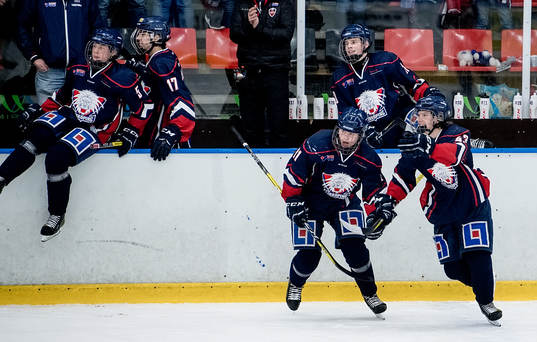Linköpingsspelarna jublar