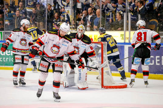 Malmö Redhawks Jens Olsson, Christoffer Forsberg målvakt