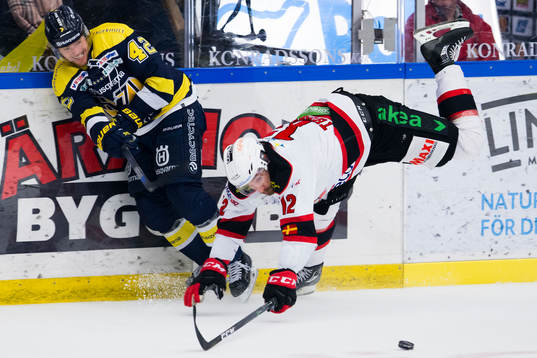 s Dylan Reese mot Malmö Redhawks Andreas Thuresson