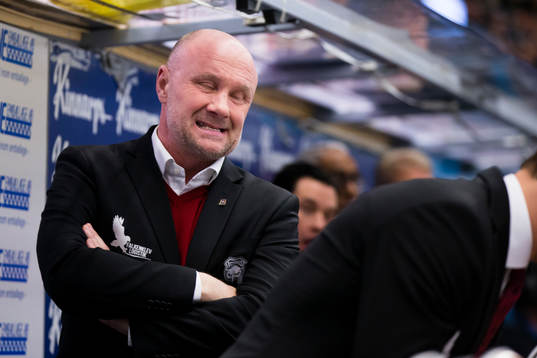 Malmö Redhawks tränare Peter Andersson deppar