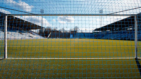 Östgötaporten redo före fotbollsmatchen i Allsvenskan