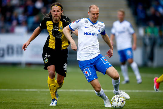Norrköpings Andreas Johansson och Hammarbys Björn Paulsen