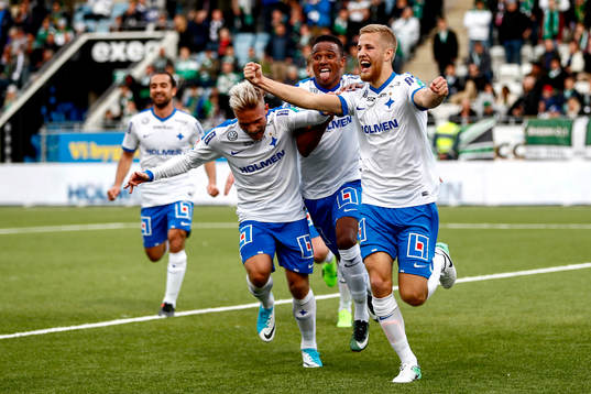 Norrköpings Filip Dagerstål jublar