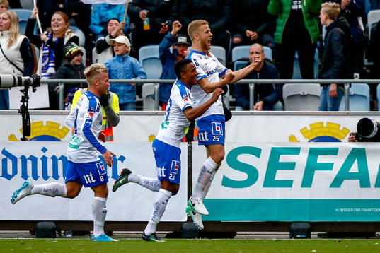 Norrköpings Filip Dagerstål jublar