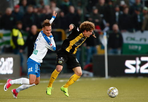Norrköpings Linus Wahlqvist och Romulo Pereira Pinto