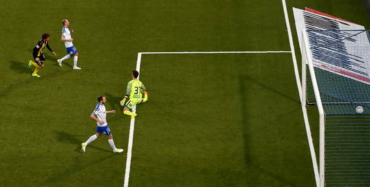 Mål 2-1 av Hammarbys Romulo Pereira Pinto förbi