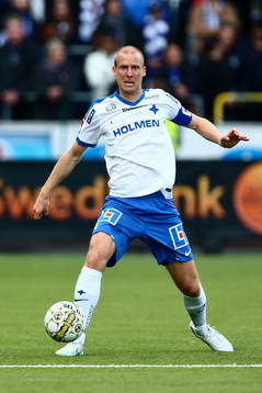 XXXNorrköpings Andreas Johanssonunder fotbollsmatchen i
