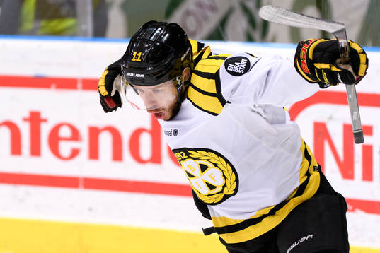 Brynäs Kevin Clark jublar