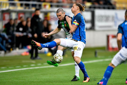 Norrbys Marcus Översjö och GAIS James Sinclair
