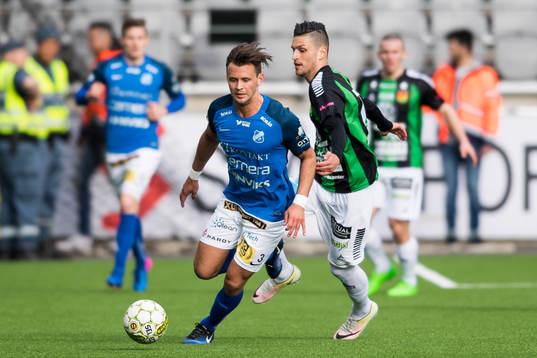 Norrbys Max Watson och GAIS Luka Mijaljevic
